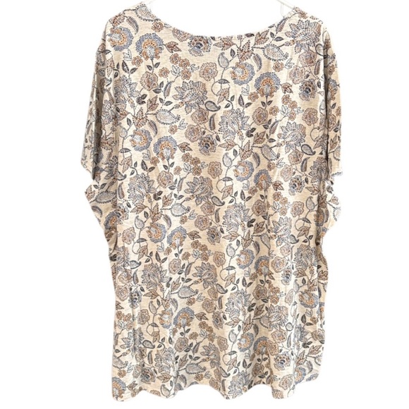 EUC J. Jill Pima Cotton Floral Paisley
Short Sleeve Top Size 4X - Picture 8 of 8